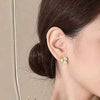 Women's Leaf Earrings Elegant And High-end Birthday Gift