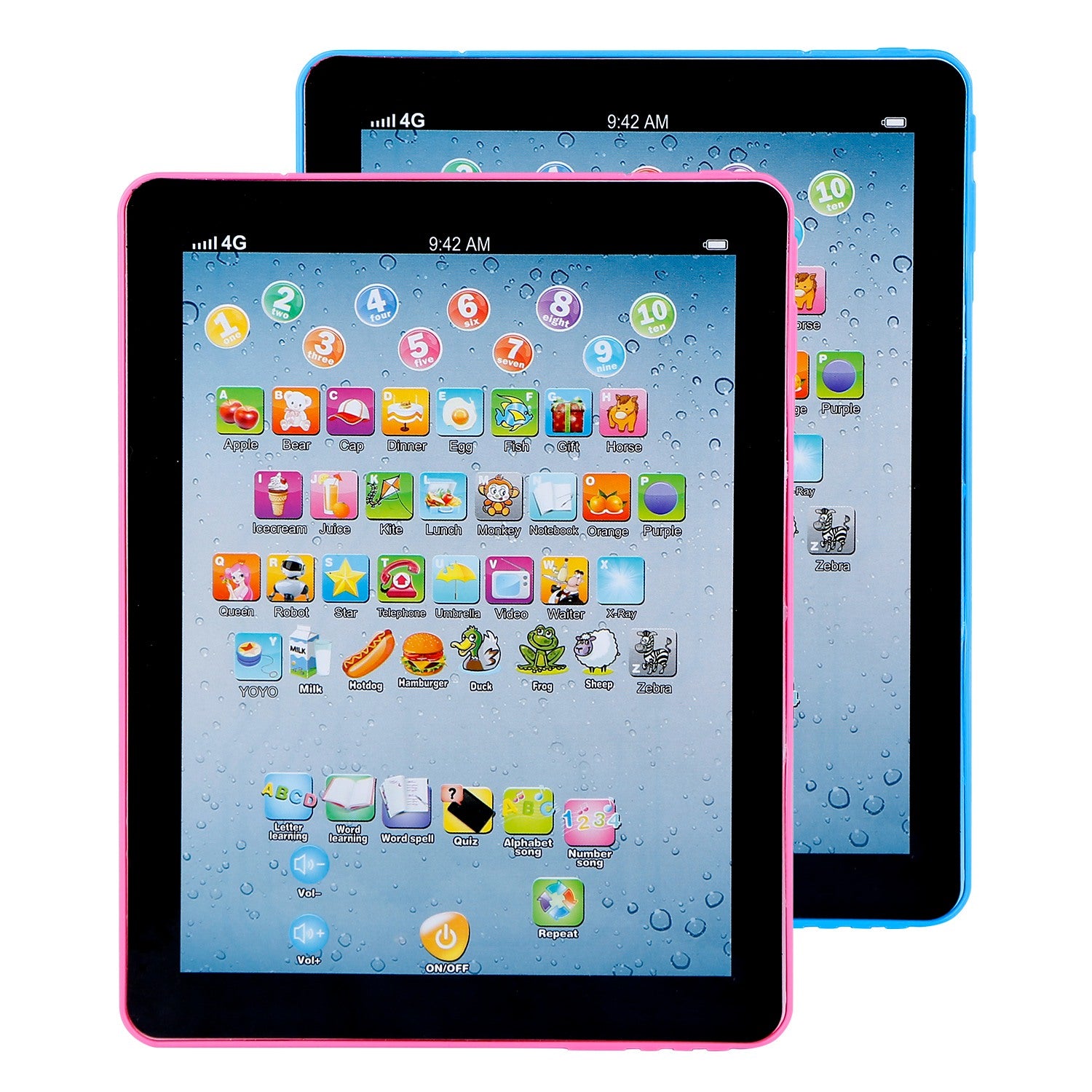 Baby Learning Tablet - Educational Mini Pad Touch Learn Toddler Tablet for ABC, Numbers, and Words - Perfect Gift for Boys and Girls Aged 1-6 Years Old