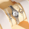 Fashionable Women's Steel-Band Watch - Stylish Bracelet Timepiece for Ladies