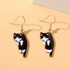 Cute Kitten Cartoon earrings for Girl With Flower – Adorable Gift Jewelry