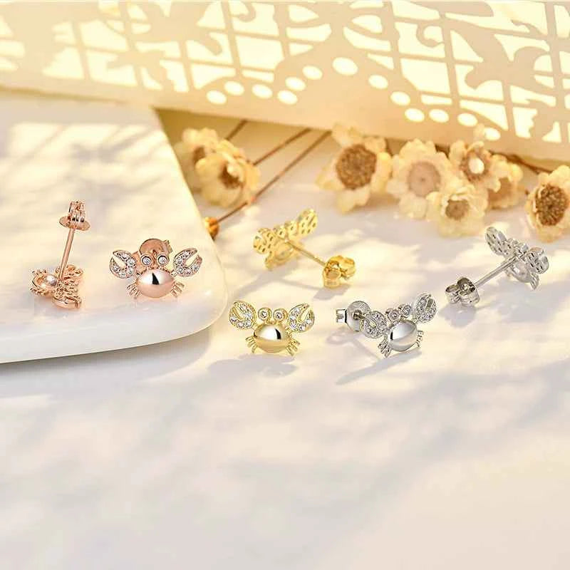 Women's Cute Crab Earrings Simple And Versatile Jewelry Gift