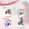 4 In 1 Electric Makeup Brush Cleaner with Timer Digital Display – USB Powered Automatic Blender Machine for All Types of Brushes, UV Disinfection & Storage – Perfect Valentine's Day Gift