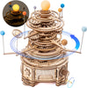 Robotime ROKR 316PCS Rotatable Mechanical Orrery Puzzle - 3D Wooden Model Kit for Kids, Ideal Assembling Gift for Boys