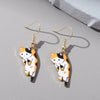 Cute Kitten Cartoon earrings for Girl With Flower – Adorable Gift Jewelry