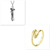 Love Hug Necklace for Couples - Unisex Clavicle Chain Jewelry for Men and Women - Perfect Valentine's Day Gift