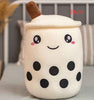 Cute Fruit Drink Plush Stuffed Soft Strawberry Milk Tea Plush Boba Tea Cup Toy Bubble Tea Pillow Cushion Kids Gift