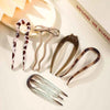 U-Shaped Hair Fork Fashion Tortoiseshell Acetate Acrylic Hairpin Geometric Headwear Hair Sticks Women Girls Hair Accessories