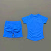 2 Pcs HISTELLO Impact Sports Sets Short Sleeve Seamless Yoga Top Fitness Set Women Workout Running Sports Shorts Gym Suit