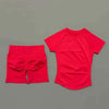 2 Pcs HISTELLO Impact Sports Sets Short Sleeve Seamless Yoga Top Fitness Set Women Workout Running Sports Shorts Gym Suit