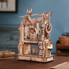 ROKR 3D Wooden Puzzle Printing Press Model with Mechanical Gears - Perfect Xmas Gift LK602