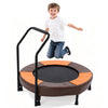 36 Inch Mini Trampoline for Kids - Foldable Indoor & Outdoor Rebounder with Foam Handle, Safe Thickened Cover, Easy to Assemble, Perfect Birthday Gift for Ages 1-6