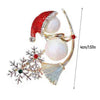 Women's Christmas Brooch Pin Birthday Gift Daily Decoration Holiday Use