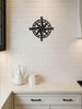 Nautical Compass Wall Art - Ocean Theme Metal Decor for Sailors and Unique Gift Ideas