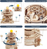 Robotime ROKR 316PCS Rotatable Mechanical Orrery Puzzle - 3D Wooden Model Kit for Kids, Ideal Assembling Gift for Boys